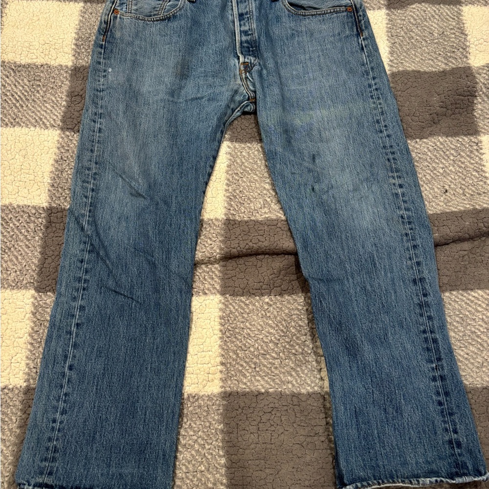 Levi's Men's Straight Blue Jeans - Picture 1 of 4